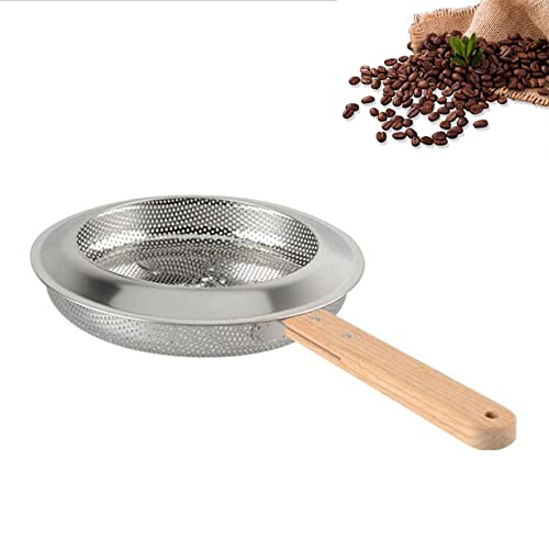 Catálogo para Comprar On-line Tostadores de café Top 5. 48 UGCER Herramienta para tostar café, Tostador de café de Acero Inoxidable con Mango de Madera, Herramienta para Hornear en la Cocina del hogar