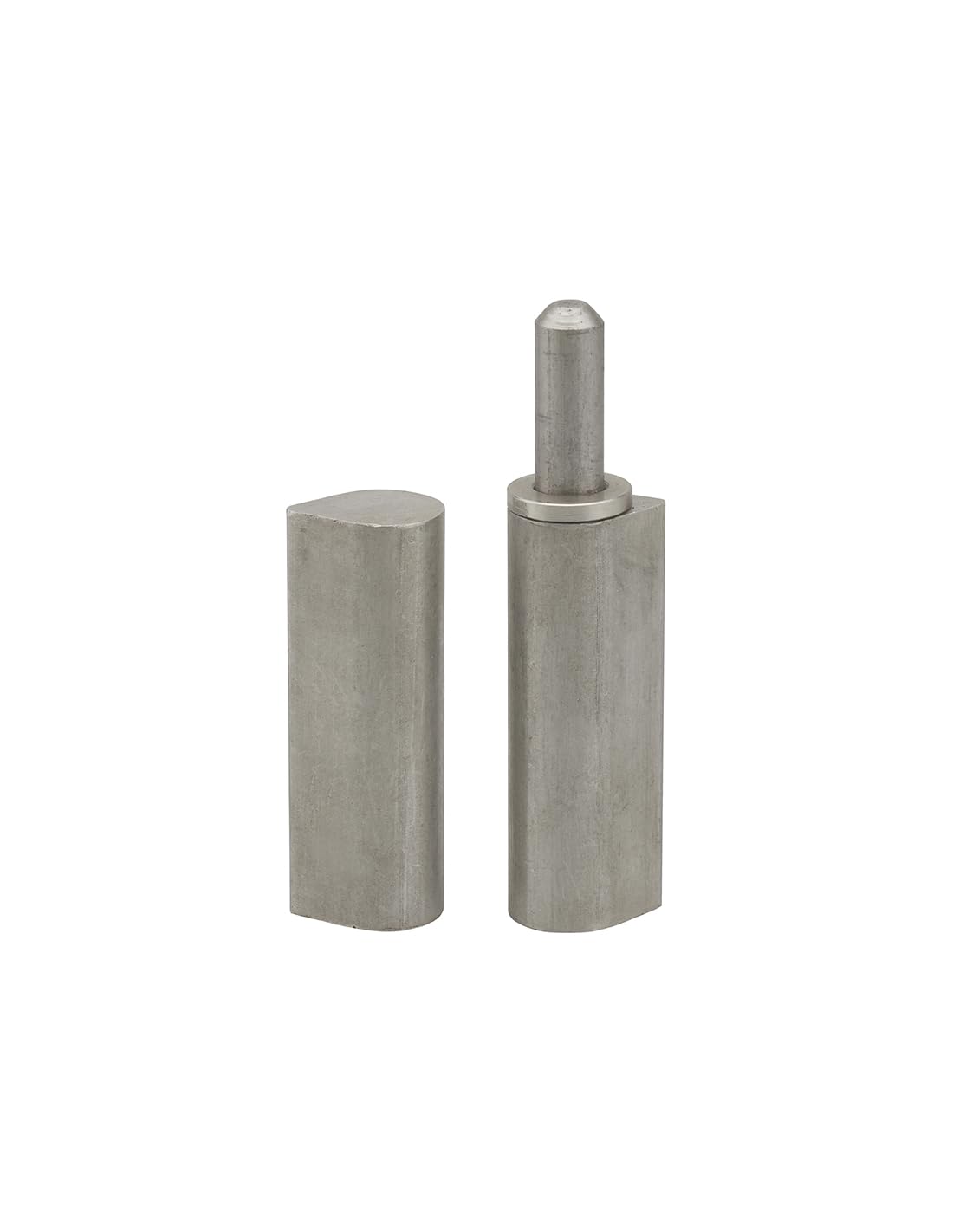 THIRARD - Paumelle de Porte d'Entrée et d'Intérieur à Souder - Inox - Acier - Bague Laiton - Facile à Installer - Fixation avec Trous - 20 x 25 x 140 mm - Gris