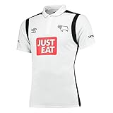 derby county  Derby County 16/17 Home S/S Replica Football Shirt - White/Black - Size M
