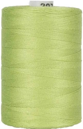 Threadart 100% Cotton Thread | Color LIME GREEN | For Quilting, Sewing, and Serging | 1000M Spools 50/3 Weight | 50 Colors Available