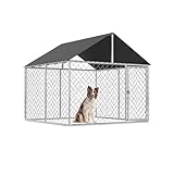 Petony Large Outdoor Dog Cage, Heavy Duty Dog Kennel House Mesh, Big Enclosure Pet Kennel...