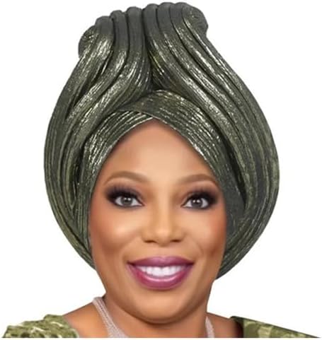 Dvbfufv African Headwrap Women Auto Hat Turban Cap Muslim Hijab Bonnet Nigeria Wedding Party Headwear