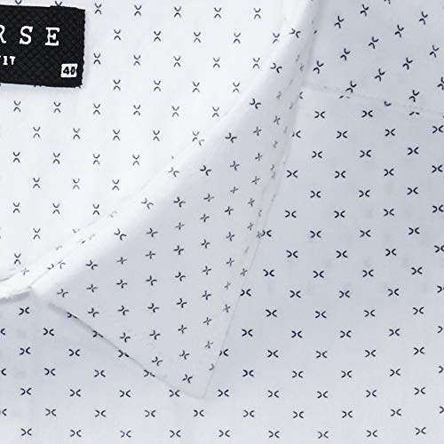 Image of Diverse Men's Cotton Printed Full Sleeve Regular Formal Shirt