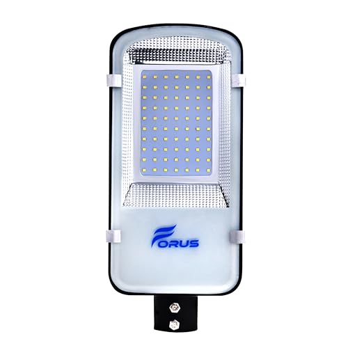 Image of Forus 30W LED Street Light Outdoor with 4 Year Warranty, High Lumen 120 lm /W Waterproof Yellow Light, Energy Saving Aluminium LED Street Lamp for Road, Parking Lot, Industrial Area Lighting (1 PC)