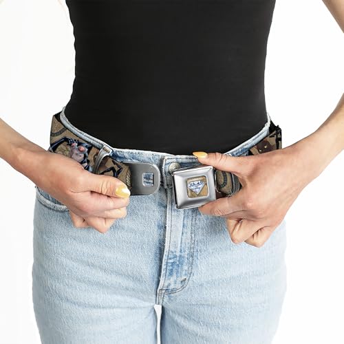 Cinturón Buckle Down varones multicolor casual con hebilla ajustable resistente 5