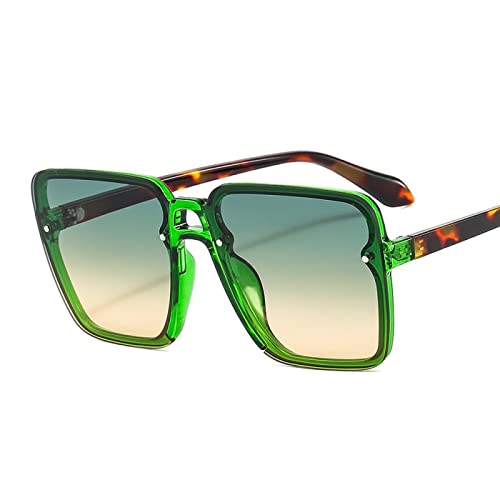 Lunettes de soleil femmes aux verres décoratifs colorés et monture légère