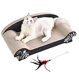 ❤️️【Es gibt viele Katzenspielzeuge】: nicht nur 1 * Kratzpads für Katzen, sondern auch 1 * Tease Katzen Rod