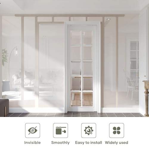 Image of EaseLife 5FT /60in Pocket Doors Hardware Kits,Commercial Grade,Aluminum Box Rail Kit, Slide Door Hardware, Smoothly Quietly,Easy Install,No Door (56.5in Track Kit for 23 inch~30 inch Wide Single Door)