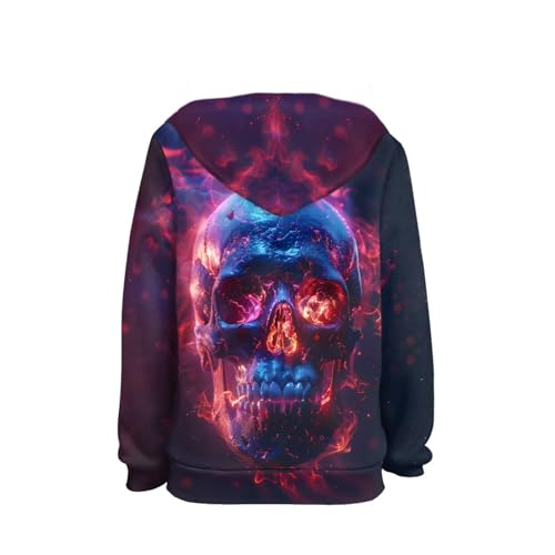 Image of GLUDEAR Teen Boys Girls Novelty Animal Galaxy Hoodies Sweatshirts Pullover