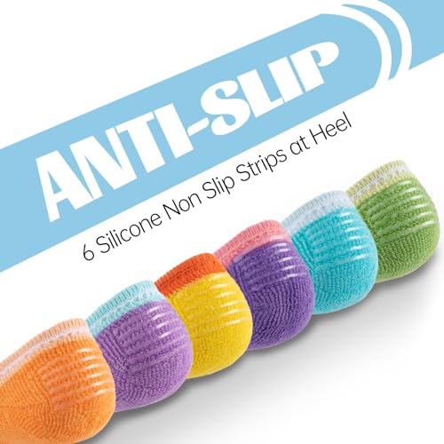 Eallco No Show Cotton Athletic Socks for Women - Low Cut, Ankle No Slip, Invisible Running Cushioned - 6 Pairs3