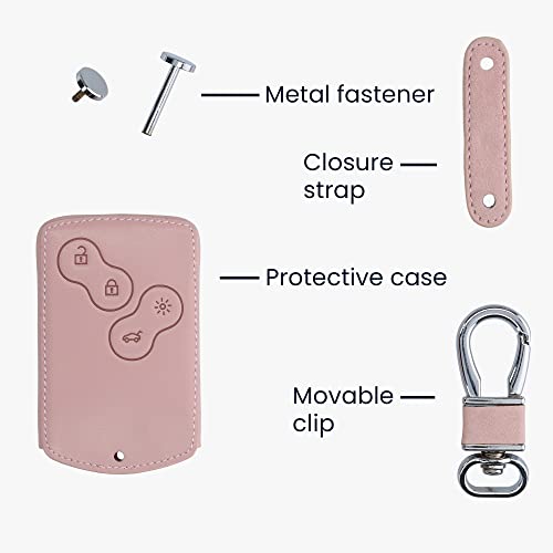 kwmobile autosleutelhoes compatibel met Renault 4-knops autosleutelkaart (alleen Keyless Go) - Hoesje van imitatieleer… - Image 5