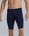 TYR Men's Durafast Elite Solid Jammer Swimsuit, Navy/Logo, 30