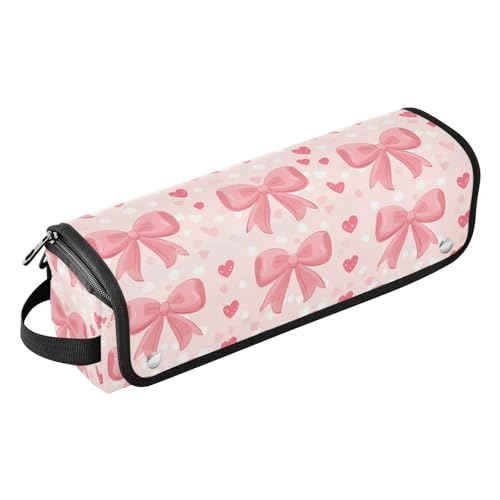 Bolsillo organizador de viaje resistente al calor para planchas y rizadores de cabello Bows Polka Dot Hearts Marble miniatura 1