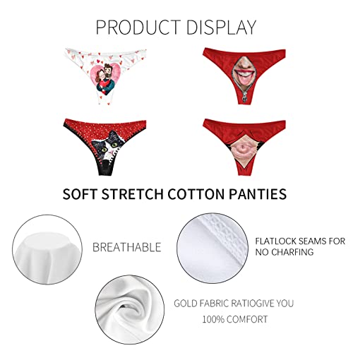 Voberry String Tanga dames Valentijnsdag print onderbroek ondergoed tangas motieven grap vrouwen slipje hipster lingerie… - Afbeelding 5