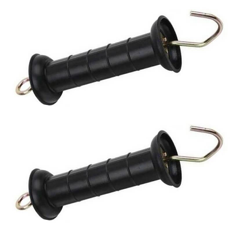 Natudeco 5pcs Electric Fence Handle Insulated Gate Grip Bar Plastic Electric Fence Gate Handle Electronic Fence Accessories With Metal Spring Hook For Farm Pasture - View #5