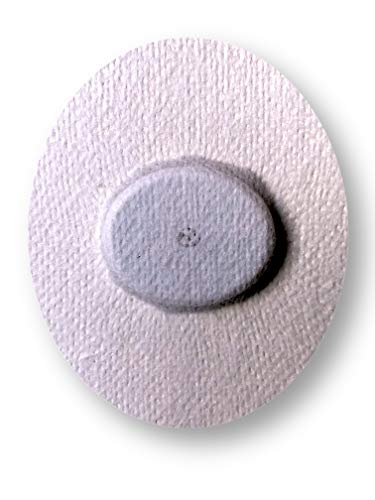 FixTape cinta transpirable para sensor Freestyle Libre 1 & 2 I Parche autoadhesivo cómodo para sensor de glucosa I Amigable con la piel e impermeable en diseños modernos I 7 piezas (Blanco)