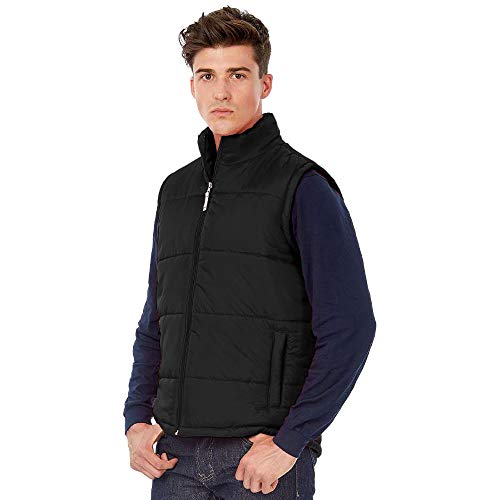 Chaleco impermeable B&C con cremallera completa para hombre caballero resistente al viento 2