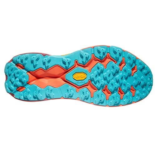 HOKA ONE ONE Mens Speedgoat 5 Textile Synthetic Impala Flame Trainers 8 US4