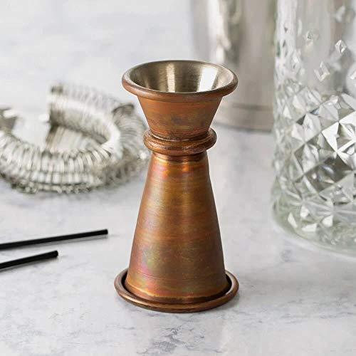 American Metalcraft ACJ12 Antique Copper Jigger, 0.5 oz. x 1.5 oz - Image 3