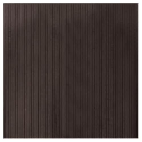 vidaXL Alfombra Cuadrada de bambú marrón Oscuro 100x100 cm, Alfombra de Área y Sala de Estar