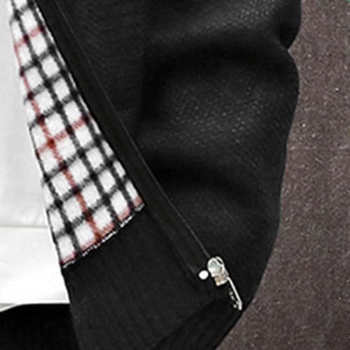 Men's Cardigan Sweaters Knitted Full Zip Collared Regular Fit Jacket Casual Color Block Baggy Winter Warm Coat3