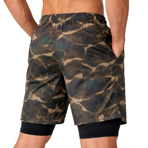 Image of GYMIFIC Sports Training Running Dry Fit Solid Shorts for Men (Pack of 2) (XL, Black /TBLUE)