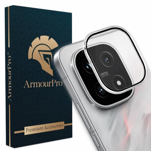 Image of ArmourPro Camera Lens Protector for IQOO 15 (6.85 Inches) Tough HD Individual Aluminum Alloy Rings 9H Camera Cover, Scratch-Resistant,Camera Lens Protection| Silver, 1 Pack