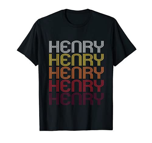 Henry Retro Wordmark Pattern - Vintage Style T-shirt