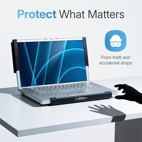 Soporte de seguridad para laptop ajustable de acero miniatura 3