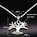 BRIGHTWINST Fashion Tree Of Life Necklaces Women Silver Color Stainless Steel Plant Necklaces & Pendants Jewelry Gargantilla PTPNU03671