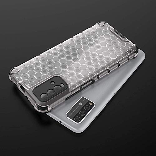 Image of Glasgow | for Mi Redmi 9 Power Honeycomb Pattern Back Case Cover for Mi Redmi 9 Power - Black