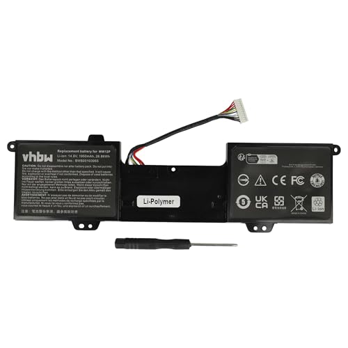vhbw Batería Recargable Compatible con DELL Inspiron Duo 1090, Duo Convertible Notebook (1950 mAh,...