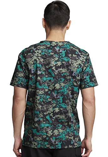 Image of Dickies EDS Signature Scrubs for Women and Scrubs for Men, Unisex One Pocket V-Neck Top in Soft Brushed Poplin 83706