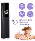 kind fieber ab wann notdienst Messen Sie ohne Kontakt und 1 Sekunde: Hergestellt mit fortschrittlicher Infrarot-Temperatur-Mess-Technologie, die berührungslose Bedienung mit der Haut und die Temperatur kann innerhalb von drei Zentimeter schnell von der Haut gemessen werden und bieten einen besseren Schutz für Ihre Familie. Batterie: 2 x AAA-Batterien.