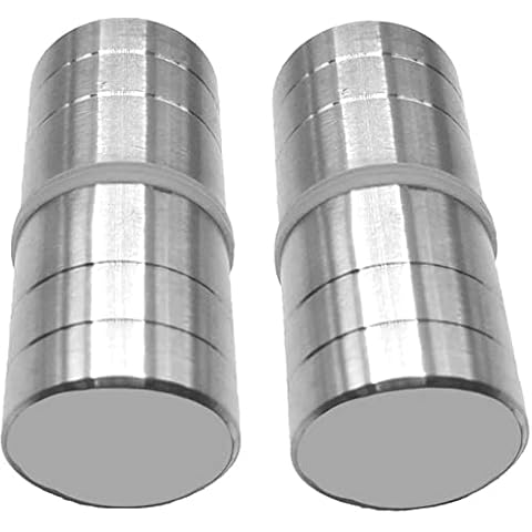 Panexf Türknauf Duschtürknopf 2 Stück Dusche Türknopf Edelstahl Duschtürgriffe Beidseitig 87mm*38mm Türgriff Rund Cover