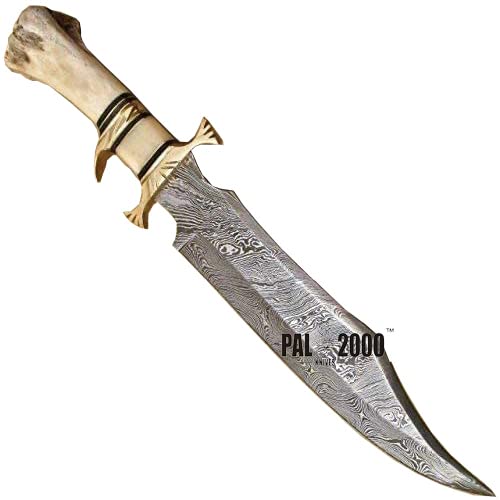 Knives - Custom Handmade Inch knife - Hand Forged Damascus steel Knife - Knife With Sheath - (9871)