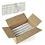 Retheno 4 Pack Carrara White Marble Baseboard Trim Molding 5 x12'' Polished Wall Base Moulding for Bathroom Wall and Kitchen Backsplas