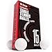 15 Pack White Ping Pong Balls 1 Star 40mm Official Size + Weight Professional ABS Table Tennis Ball for Training & Practice - Durable High Performance