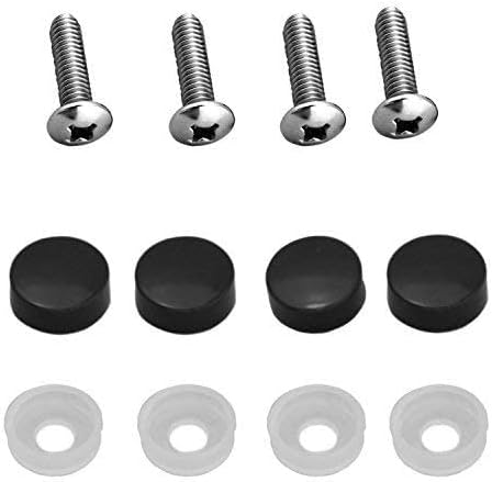 Z71 for Chevy Colorado Silverado 1500 Black Red Stainless Steel Black License Plate Frame Cover Holder Rust Free with Caps and Screws (2)
