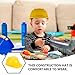 Kisangel Kids Construction Hard Hat, Yellow Child Hard Hat Fire Helmet Worker Caps for Toddlers Boys Girls Party Halloween Costume Toy