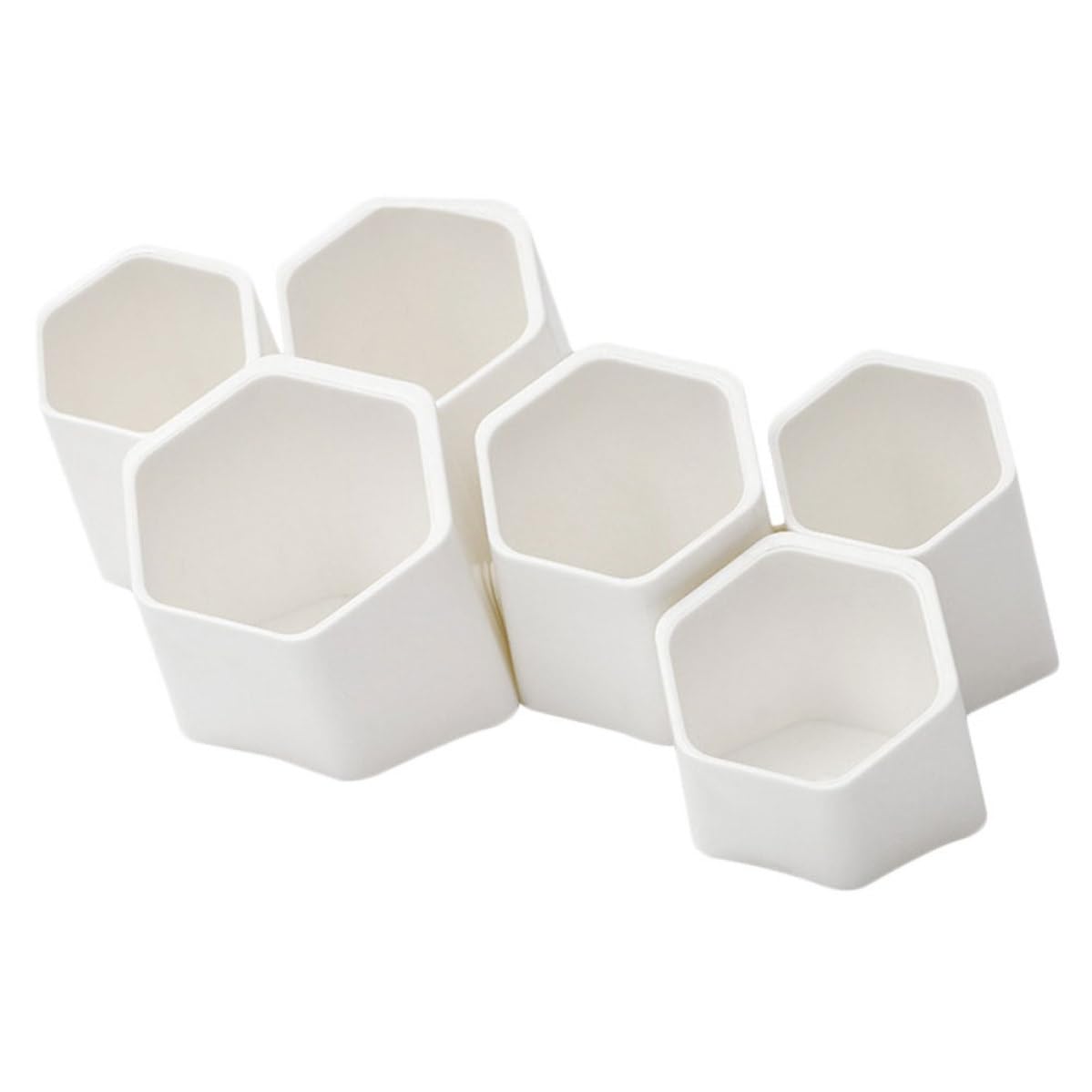 Porte-stylos multifonctions design créatif finition délicate plastique blanc