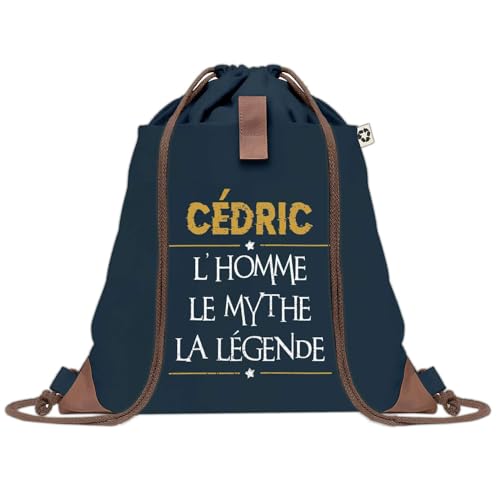 Sac de Gym Bleu et Jaune avec Cordelettes pour Sportif Cédric