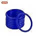 PATIKIL Carnival Ring-Toss Rings 6cm ID, 12 Pack Plastic Small Hoop for Outdoor Party Favor Game Booth, Blue