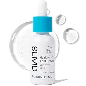 SLMD by Dr. Pimple Popper – Hyaluronic Acid Serum 1.0 fl. oz, Daily Hydration Booster with Squalane for Smooth, Dewy Skin – Lightweight, Fast-Absorbing Face Moisture for All Skin Types