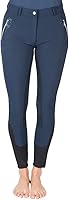 Damen  Reithose mit Lederimitat Vollbesatz