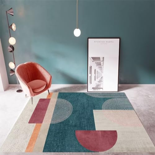 Tapis antidérapant et durable bleu pour sécuriser le salon des enfants - 2