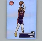 2022-23 Panini NBA Stickers #174 Saddiq Bey Foil Detroit Pistons Official Thin Mini Sticker Trading Card