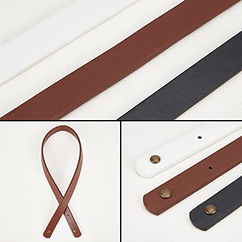 PH PandaHall 3 works 60cm/23.6" PU Leather Bag Handles - Image 4