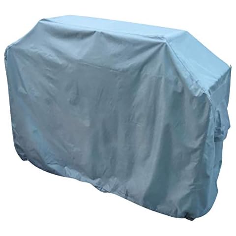 Kingsbridge BBQ Cover Waterproof 600D Heavy Duty Fabric-Double Stitching-UV Protection-Breathable 62 Inch/157cm LxWxH 157x62x118cm for Weber, Brinkmann, Char Broil Cover