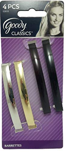 Goody Classics Metal Domed Barrettes 4 ea (Pack of 12)